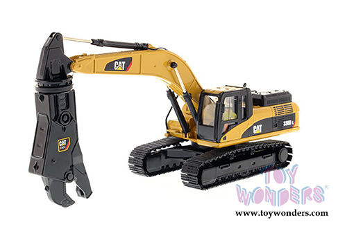 Diecast Masters - Caterpillar 330D L Hydraulic Excavator with Shear - Core Classics Series (1/50 scale diecast model car, Yellow) 85277
